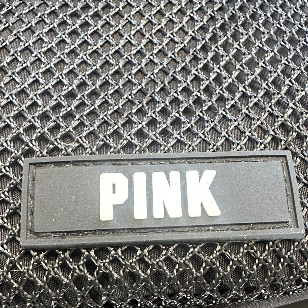 PINK Victoria's Secret Black Drawstring Bag 
15” across 
NWT 
Smoke free home - Picture 3 of 3